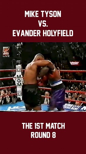 Mike Tyson vs Evander Holyfield: The 1st Match 09.11.1996 - Round 8 The 46th Professional bout of Mike Tyson #boxing #miketyson #boxingfans #heavyweightboxing #ironmike #ironmiketyson #boxing🥊 #tyson
