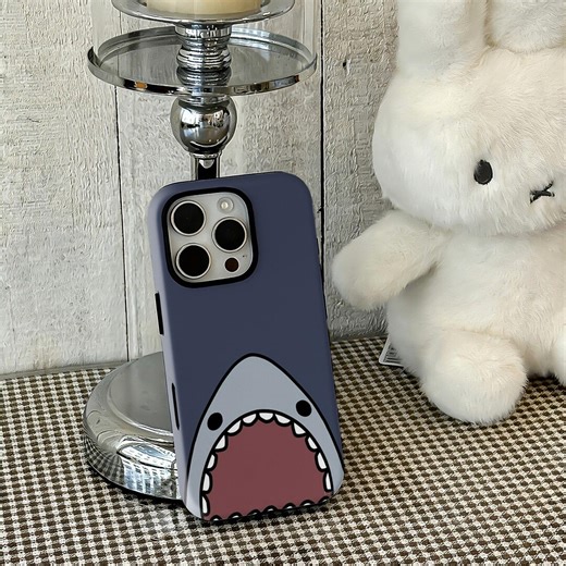 Funny Shark Pattern iPhone Cover, Animal Design, Glossy or Matte - Etsy