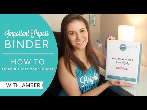 IP Binder | Steps to open & Close the binder