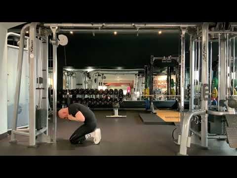 0231 | (b) Kneeling Crunch w/ "Rope Grip" w/ Cable