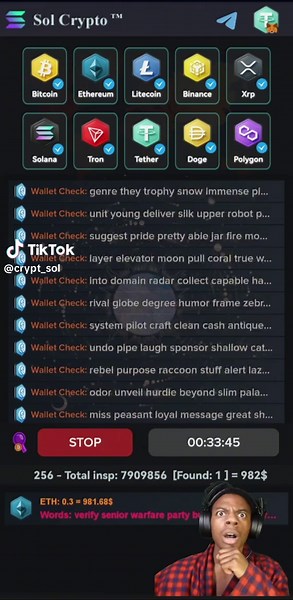 OMG WALLET SEED CRYPTO SOL #brutoforceseed #fypシ゚viral #bruteforce #trading #cryptocurrency #mining