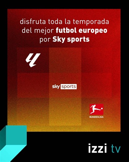 Golazo por tener todo el contenido deportivo de SKY Sports México ya incluido en mi paquete #izzi. 😉⚽️💥​ Ahora a seguir cada jugada de #LALIGA y #Bundesliga como un verdadero crack. 😁​ #LALIGA #Bundesliga #SkySportsMX #SkySportsEnizzi | izzi telecom