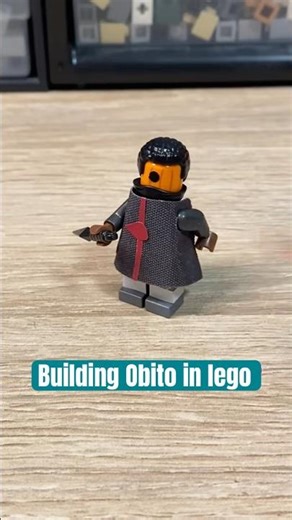 Building Obito in lego #legomoc #obito #naruto #fyp #legominifigure #afol