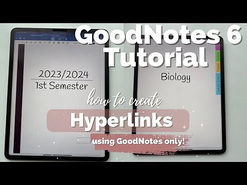 Create CLICKABLE TABS in GoodNotes | GOODNOTES 6 UPDATE | Add hyperlinks to your digital Notebook