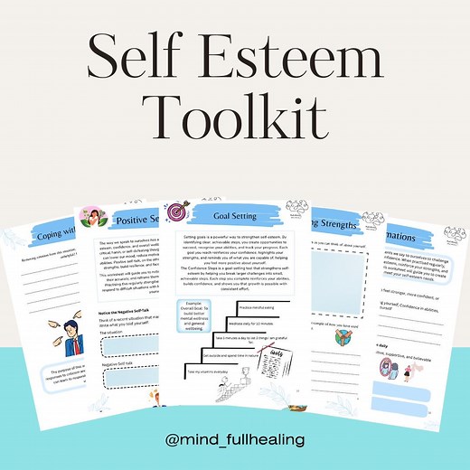 Self-esteem Worksheets Printable | Confidence, Self-worth Therapy Toolkit | Mental Health, Self-love & Personal Growth PDF Download - Etsy