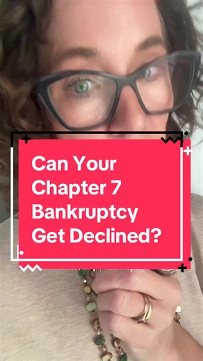 Replying to @JLam61084 Can a Chapter 7 bankruptcy just get declined? Here's something that surprises people. You're entitled to a discharge under federal law. You're not asking a court for permission and you're not asking a trustee. If you pass the means test, you get to file. That's the rule. The only way a court steps in and takes that away is fraud. Hiding assets, lying on your schedules, that kind of thing. But here's the part people don't think through. Once you file a Chapter 7, you cannot