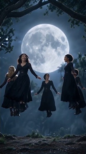 Full Moon Rising: Witch Coven Ritual #supernatural #witches #shorts