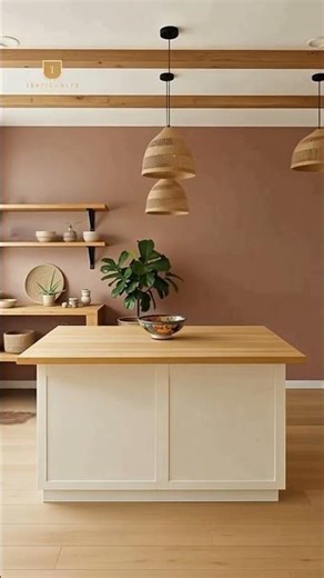 Boho Chic Kitchen with Warm, Natural Touches #homedecor #cozyhome #interiordesign