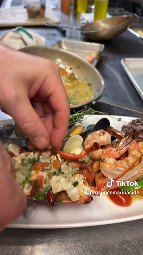 Indulge in the essence of the French coast with our Seafood Platter Provençal. This dish features a ½ lobster tail, succulent wild-caught prawns, delicate Hokkaido scallops, tender mussels and clams, perfectly grilled fish, and fresh seasonal vegetables. Served alongside a portion of seven-grain rice, and with the option to add ½ crab Provençal, it’s a maritime feast that brings the flavors of Provence right to your table. Find it on our lunch and dinner menu. Link in bio. #seafoodrestaurant #fr