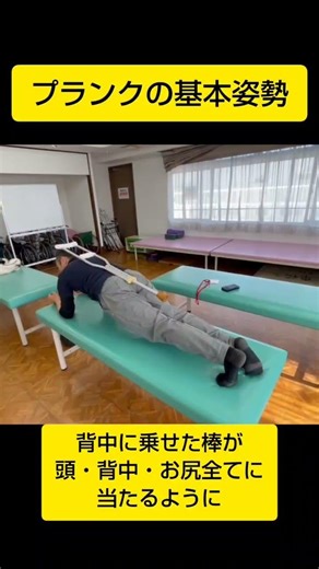 プランクの基本姿勢。反り腰注意！ #rehub #体幹トレーニング #体幹 #プランク