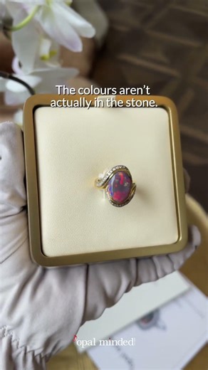 Most people don't know this about opals... #australianopal #opal #opalstone #gemstone #opalring