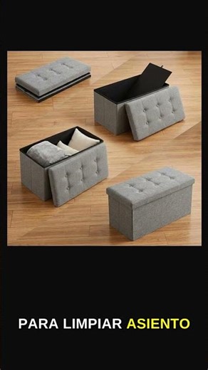 edihome, Puff Almacenaje Plegable, (38 x 76 x 38 cm), B | 25€ Amazon ES