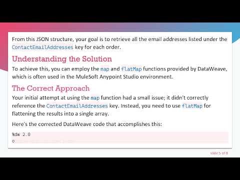 How to Use map to Extract Email Addresses from a Nested JSON Array