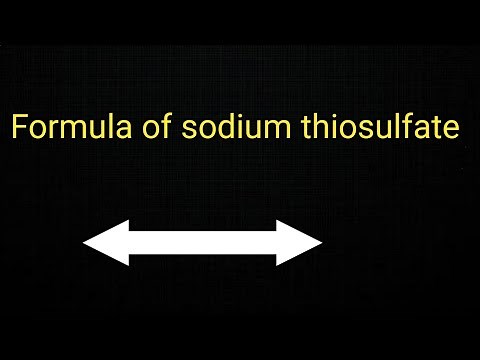Formula of sodium thiosulfate||How to write chemical formula of sodium thiosulfate