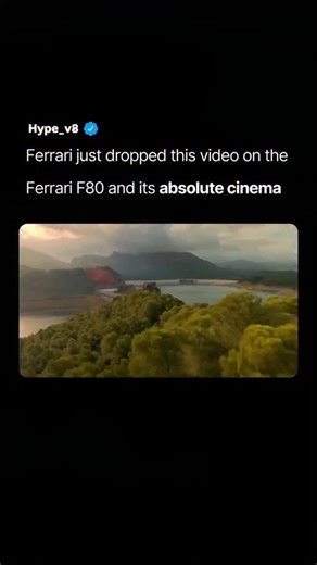 HYPE_v8🪐 on Instagram: "Making commercials for a car that was sold out day 1, is such a flex 🔥 The Ferrari F80 has officially arrived to redefine the boundaries of automotive engineering. As the direct successor to the LaFerrari, this hypercar marks a bold shift by swapping the traditional V12 for a high-tech hybrid V6 inspired by Le Mans champions. It delivers a staggering 1,200 hp, allowing it to rocket from 0 to 100 km/h in just 2.15 seconds. The design focuses heavily on aerodynamics, util