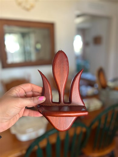 Vintage Wooden Shelf Trinket Shelf Dark Wood Grandpa Chic Cottage - Etsy