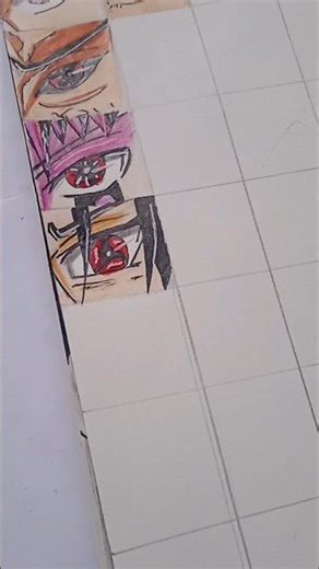 Itachi eye drawing with only pencil colour|| Day-4 to draw anime eyes with only pencil colour.