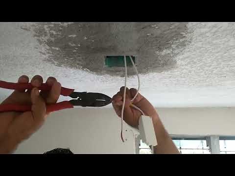 How to install an LED ceiling light.