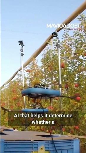 These fruit-picking drones can solve the farm labor shortage.⁠ ⁠ These autonomous robotic pickers