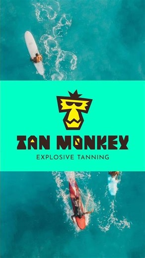 Logo design process for Tan Monkey 🐒☀️. Went full on edgy for this surfer tanners brand design