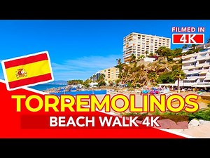 TORREMOLINOS SPAIN 🇪🇸Walking tour of Torremolinos, Malaga, Costa Del Sol Spain | 4K Walk