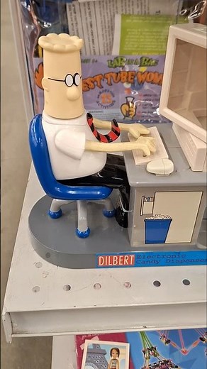 vintage Dilbert M&M candy dispenser collectible item #goldhunter137