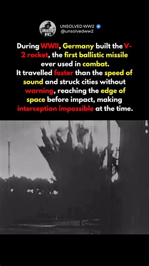 German V2 Rocket, The First Ballistic Missile #history #ww2 #worldwar2