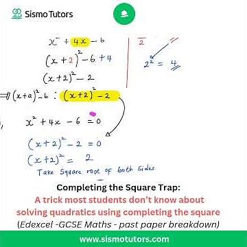 Completing the Square Method: A simple way of simplifying quadratics. Edexcel | GCSE Maths |