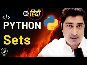 Sets in Python | Python | Hindi Lecture