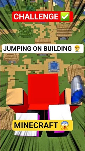 TODAY CHALLENGE CHARACTER JUMP IN LONG DISTANCE IN MINECRAFT GAME 🎮 #shorts #gaming #viral