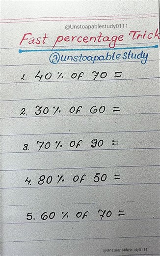Mastering Percentages with Simple Hacks