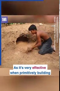 Clever neighbors build a shared fence table that connects their yards! Via ViralHog | Daily Mail Video