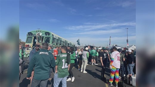Eagles fan drives decked-out bus from Philly to New Orleans, hoping for victory