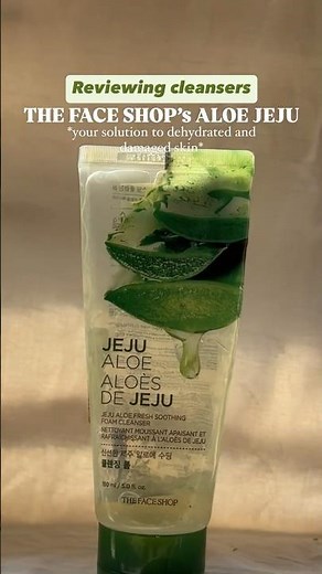 The Face Shop Jeju Aloe cleanser review🌱 #thefaceshop #bestcleanser #cleanserreview