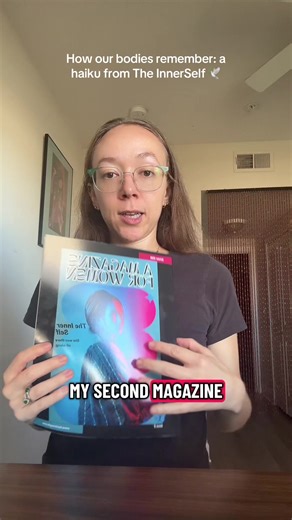 Here’s a haiku from my magazine The InnerSelf ✨ Inspired by how our bodies carry memory & emotion. Explore more poems, prompts, and intuitive writing exercises — grab your copy today! Comment INNERSELF below and I’ll send you the link 🌙 #PoetryCommunity #Haiku #TheInnerSelfMagazine #WritingPrompt #IntuitiveWriting