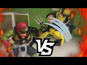 Raphael Vs Wolverine Stop-Motion Animation