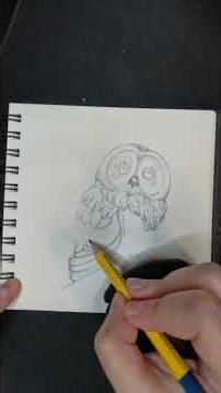 How to draw an Owl with the pencil