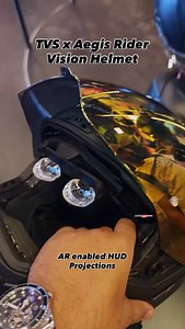 Introducing the TVS Racing x Aegis Rider Vision Helmet 🪖🚀 — built on the world’s first patented spatial-anchoring system for riders. It brings depth-true AR navigation, real-time data pinned exactly to your environment, and intelligent information placement that stays right where you need it. A new benchmark in innovation-led safety. 🔥 This advanced AR-enabled HUD projects navigation, speed, alerts, and notifications directly into your line of sight, ensuring uninterrupted focus on the road. 