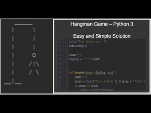 Hangman Game Tutorial in Python 3 using Pycharm
