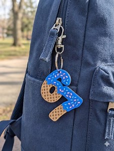 2 Pack Ice Cream Drip Waffle “67 Meme” Keychain 2.5" Tall Trendy Teen Keychain, Viral Slang,party Favor, Six Seven Keychain - Etsy Canada