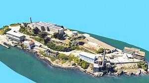 Alcatraz Island, San Francisco, California - 3D model by LibanCiel
