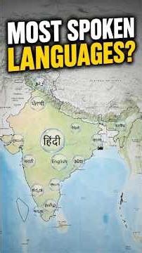 Which Language Dominates India 🇮🇳 #map #mapper #geography