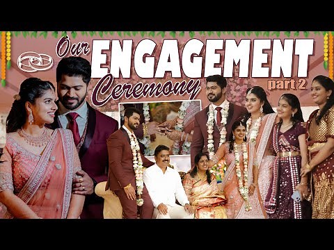 💕Our Engagement Ceremony Vlog😍|Celebrating our Big Day💍With Family,Rings exchange🥰|Part-2||