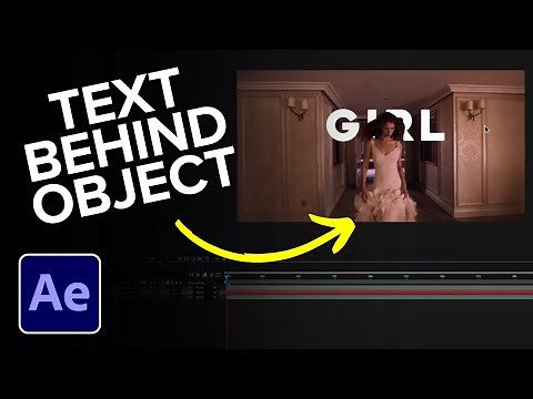 After Effects: Text Behind Moving Object (Full Tutorial)