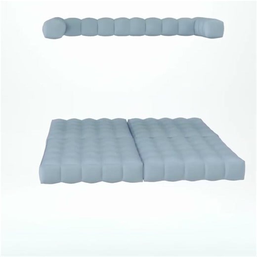 Pigro felice —modular inflatable pool furniture redefining lazy luxury!