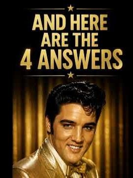 Elvis Quiz: Can You Answer All 4? #elvispresley #oldies #rockandroll