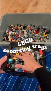 #lego Sorting Trays Works Well Sorting Bulk #bricklink #processvideo #work #asmr #notalking #pov