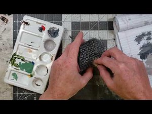 How to Paint and Weather Hydrocal block walls with character!