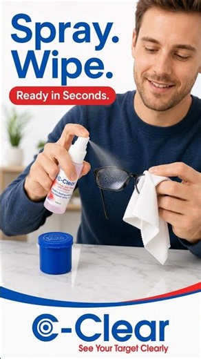 C-Clear Anti-Fog Spray & Gel - Stop Foggy Glasses