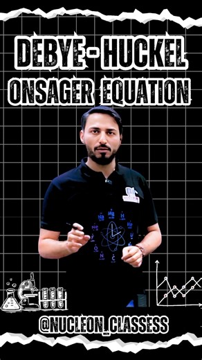 Debye-Huckel Onsager Equation || #chemistry #debyehuckel #ytshorts #shorts